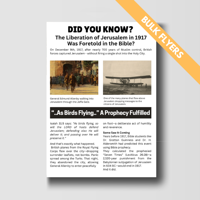Liberation of Jerusalem - Bulk Flyers